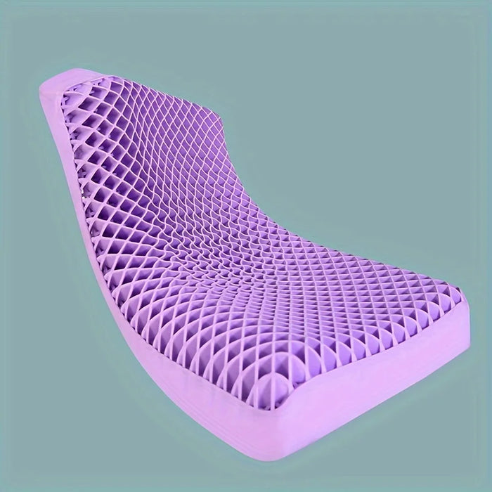 Close-up of the open TPE gel lattice inside the cooling pillow