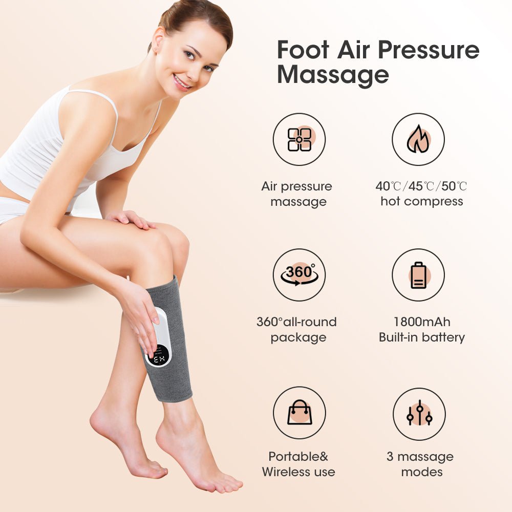 Cordless air compression calf massager – Apex Therapy, view 1