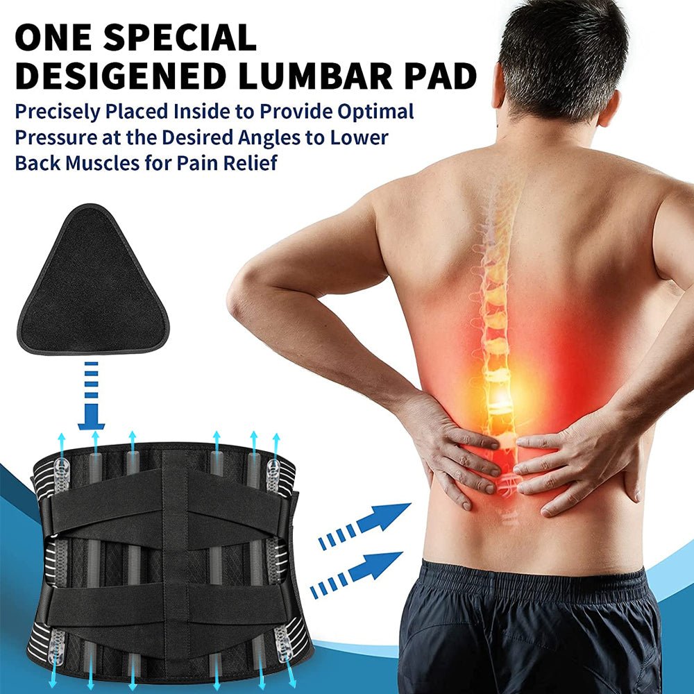 Adjustable Lumbar Support Belt – Breathable Waist Brace, S–XXL - Back Brace - Apex Therapy
