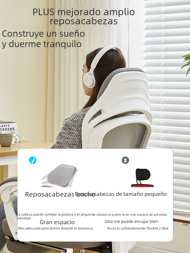 Ergonomic Reclining Office Chair – Nap Mode, Optional Footrest