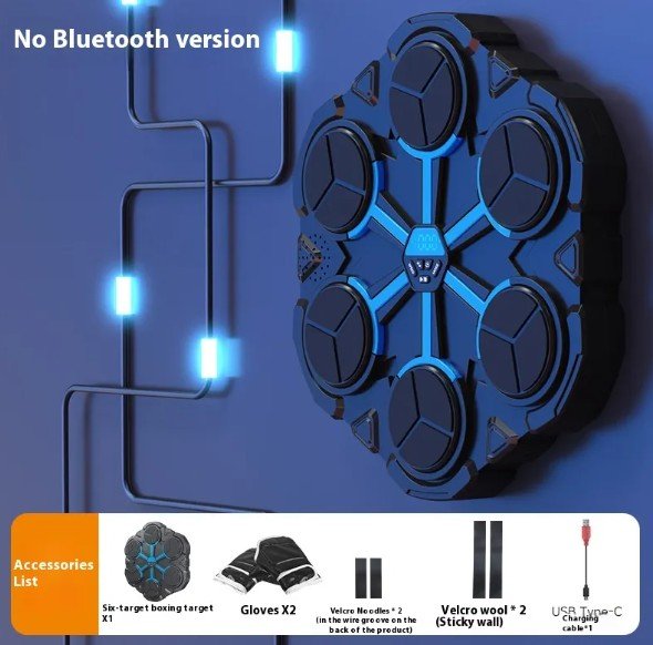 Bluetooth Music Boxing Machine – Interactive Home Punch Target - Fitness Equipment - Apex Therapy
