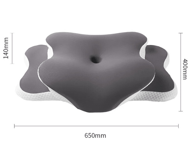 Butterfly Memory Foam Neck Pillow – Ice-Silk Cover, 3 Colors - Pillow - Apex Therapy