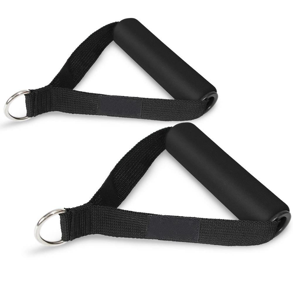 Foam Grip Exercise Handles – Pull Rope & Band Attachment, 2-Pack - Exercise Handles - Apex Therapy