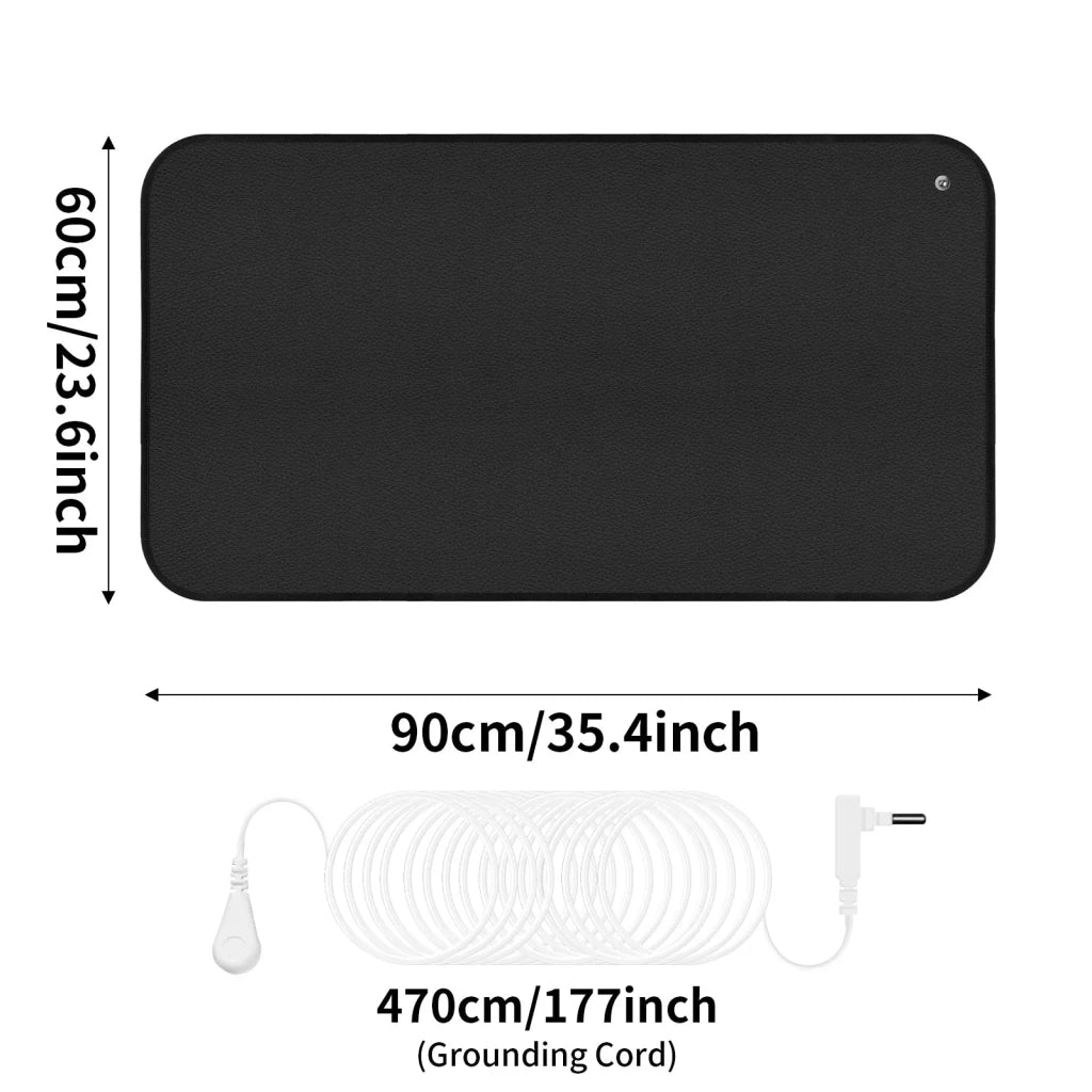 Grounding Mat – Soft Conductive Sheet with Cord & Adapter Kit - Apex Therapy