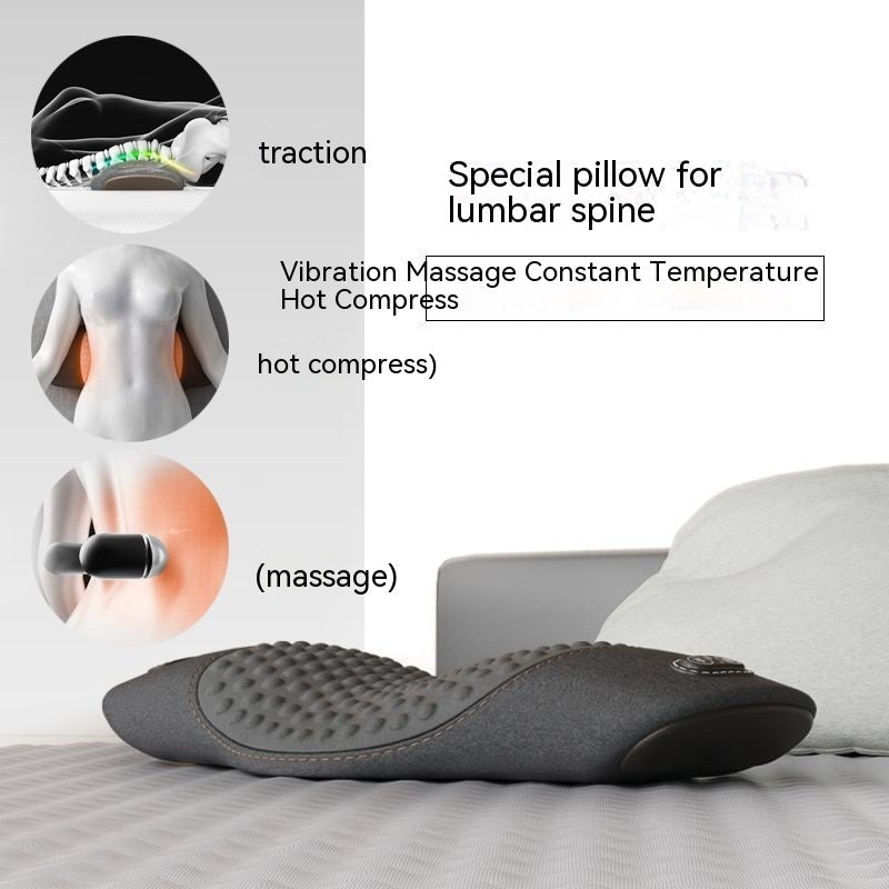 Heated Lumbar Support Cushion – Memory Foam, Massage Options - Back Cushion - Apex Therapy