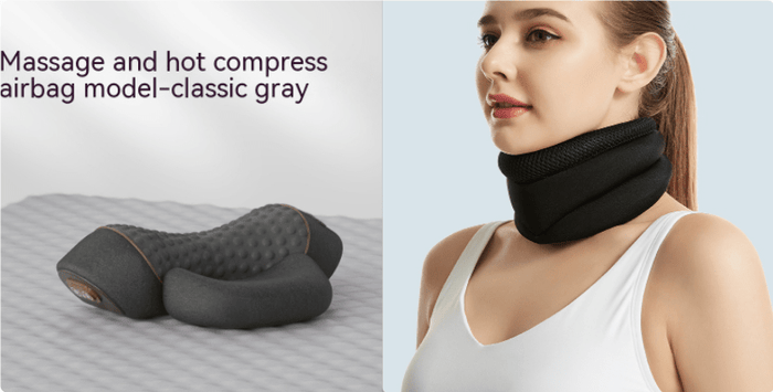 Heated Neck Massage Pillow – Warmth, Vibration & Memory Foam - Massage Pillow - Apex Therapy