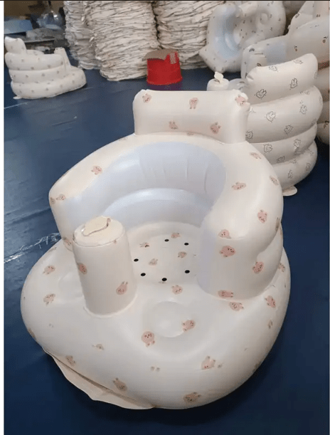 Inflatable Baby Floor Seat – Built-In Pump, Ages 6–24 Months - Baby Seat - Apex Therapy