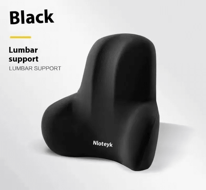 Memory Foam Car Cushion Set – Suede Headrest & Lumbar Pillow - Seat Cushion - Apex Therapy
