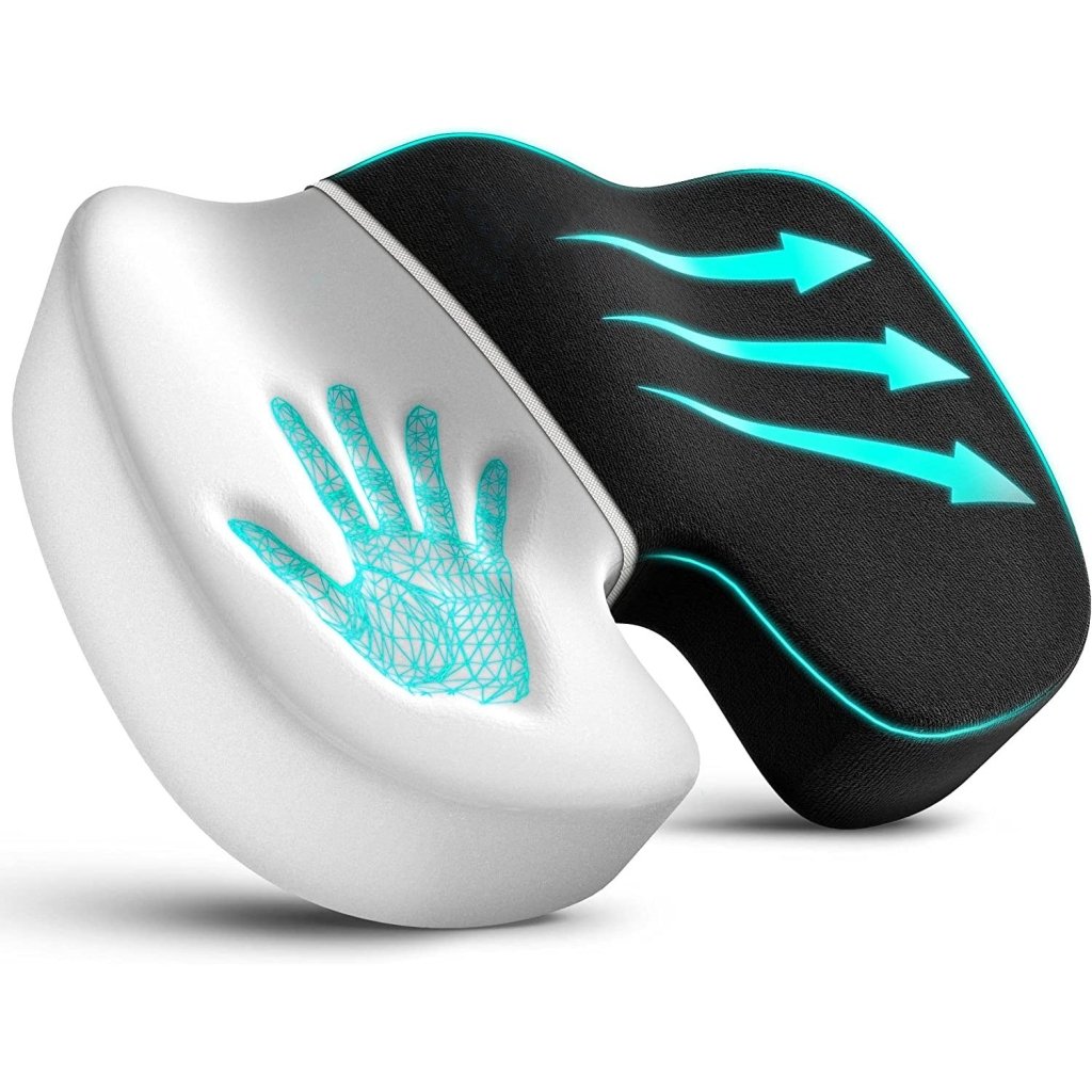 Memory Foam Seat Cushion – Foam or Cool Gel, Office & Car - Seat Cushion - Apex Therapy