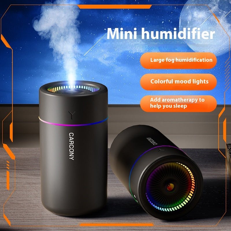 Mini USB Desk Humidifier – 7-Color LED, Quiet Mist - Humidifier - Apex Therapy