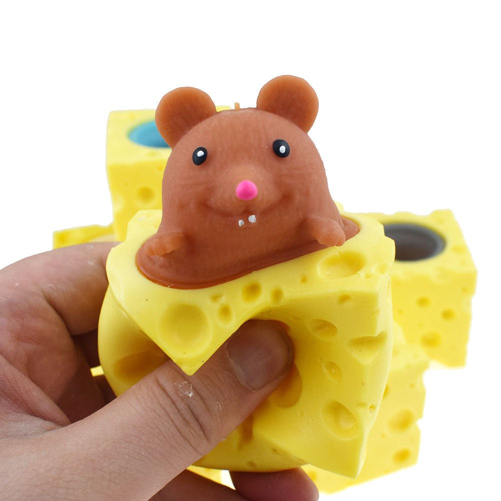 Mouse & Cheese Pop-Up Fidget Toy – Squeeze Desk Toy - Fidget Toy - Apex Therapy