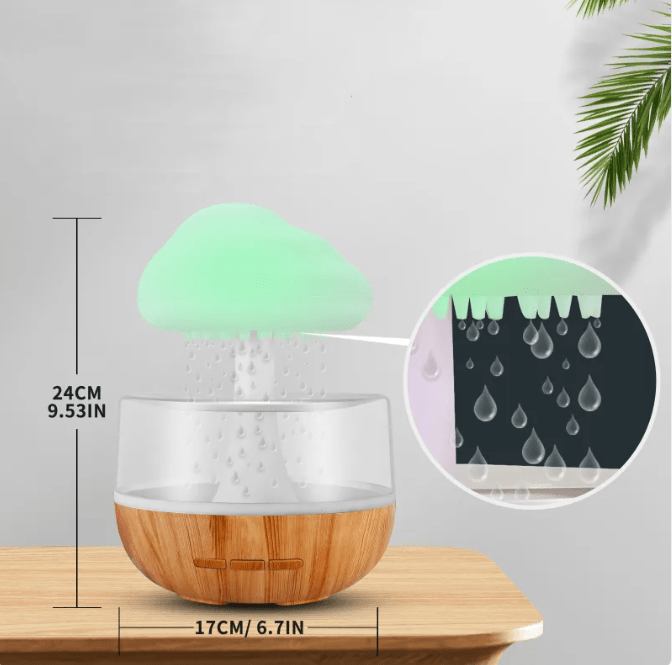 Rain cloud humidifier with raindrop effect – Apex Therapy, view 2