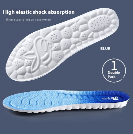 Thickened PU Arch-Support Insoles – Shock-Absorbing, Blue - Insoles - Apex Therapy
