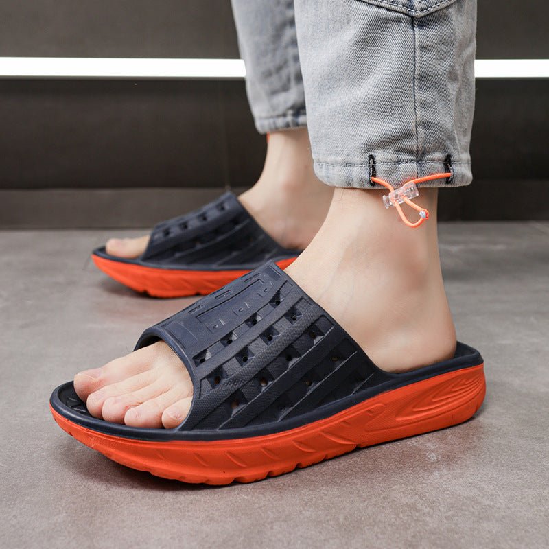 Unisex Post-Workout Recovery Slides – Contoured EVA Footbed - Sandals - Apex Therapy