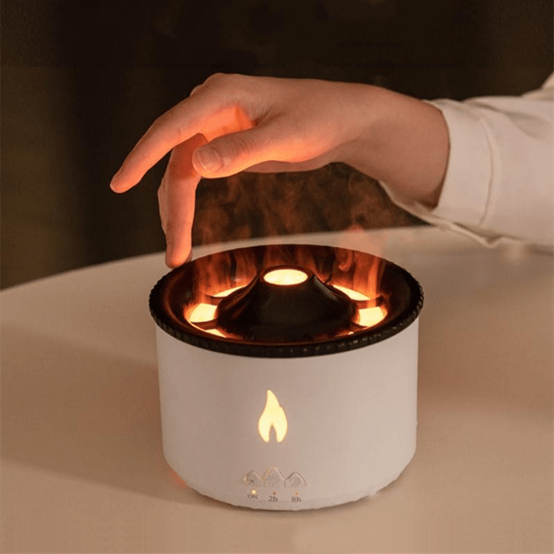 Volcano Lava Aroma Diffuser – Flame Bead Lighting - Humidifier - Apex Therapy