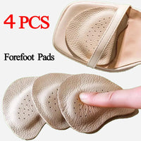 2Pairs Sandals Anti-slip Stickers Forefoot Pad Women High Heels Pain Relief Insert Insoles Toe Cushion Foot Care Shoes Pad