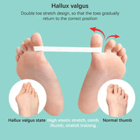 Silicone toe alignment trainer shown on its own
