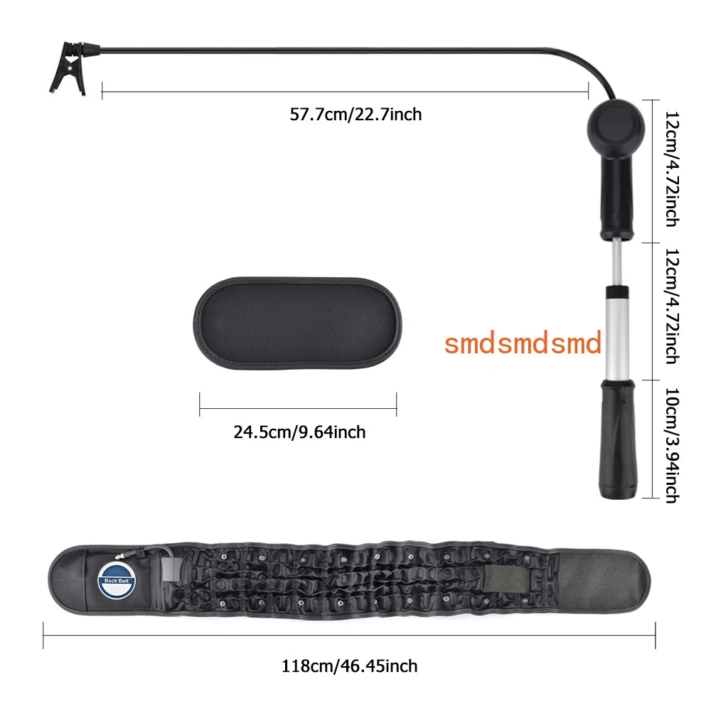 Inflatable Lumbar Support Belt with Air Traction & Hand Pump