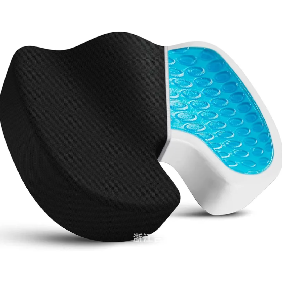 Black plaid ergonomic seat cushion - Apex Therapy