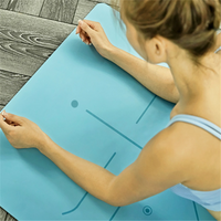 Natural Rubber Yoga Mat – 5 mm, Non-Slip PU Surface, 6 Colors