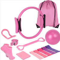 13-Piece Yoga & Pilates Set – Ring, Bands, Ball & Bag - Fitness Equipment - Apex Therapy