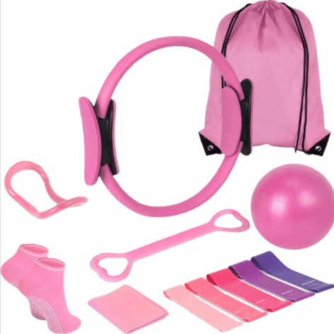 13-Piece Yoga & Pilates Set – Ring, Bands, Ball & Bag - Fitness Equipment - Apex Therapy