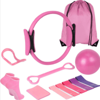 13-Piece Yoga & Pilates Set – Ring, Bands, Ball & Bag - Fitness Equipment - Apex Therapy