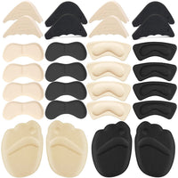 16 Pairs Shoe Filler Heel Grips for Womens Shoes - Shoe Filler for Too Big Shoes Women with Toe Inserts Heel Pads Shoe Pads and Womens Toe Inserts for Shoes Too Big