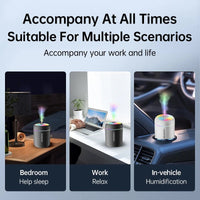 180ml Mini Aroma Diffuser & USB Air Humidifier with Light - Aroma Diffuser - Apex Therapy