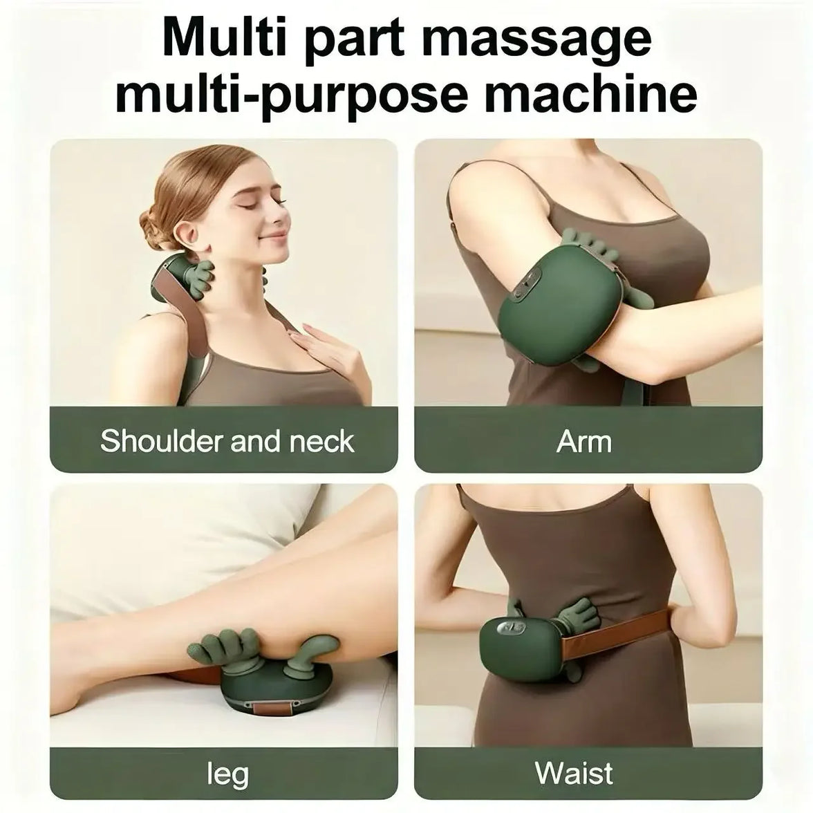 Rechargeable cordless neck massager detail view - Apex Therapy