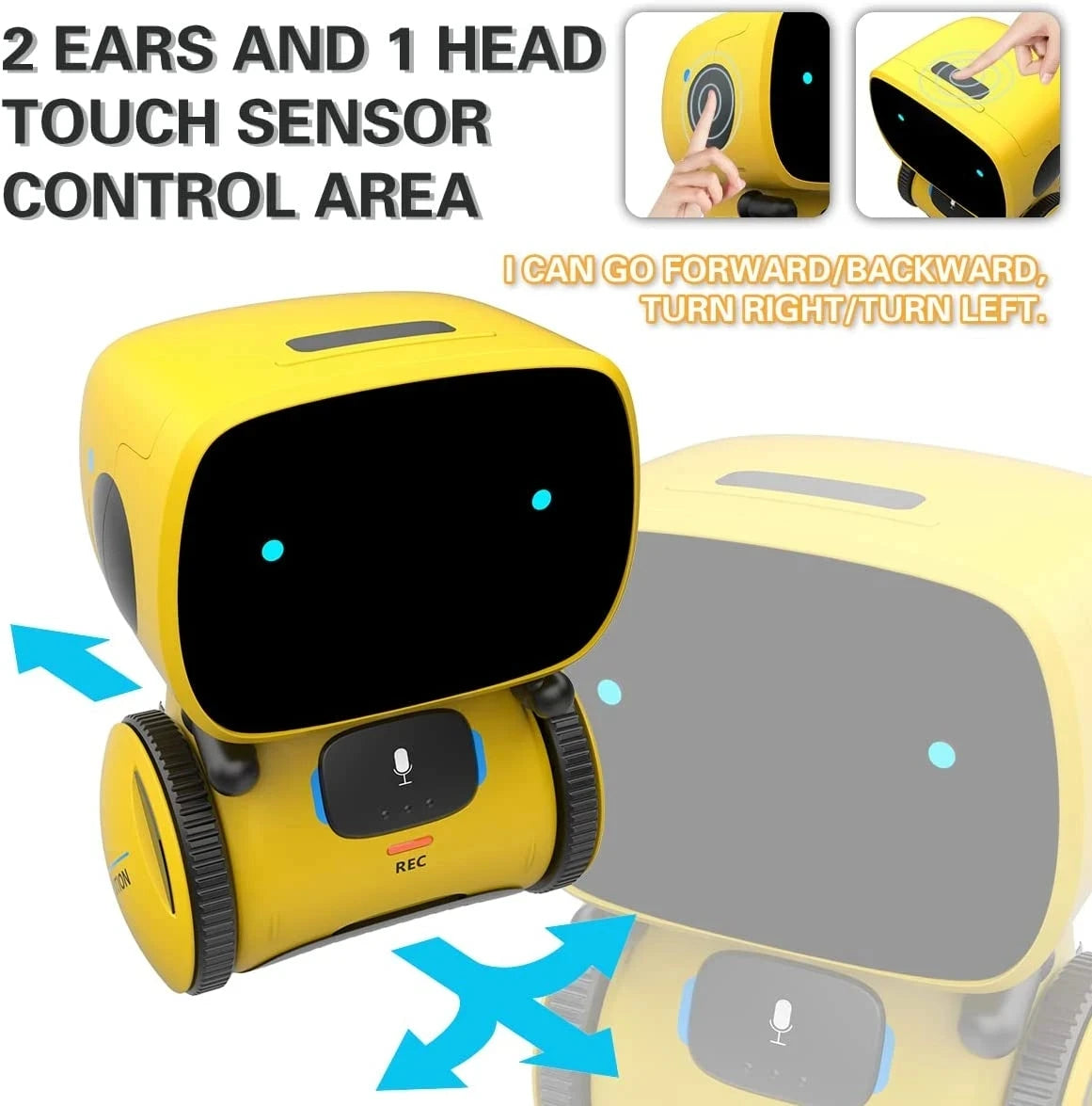Talking Robot Toy – Sensor-Activated Singing & Dancing Companion