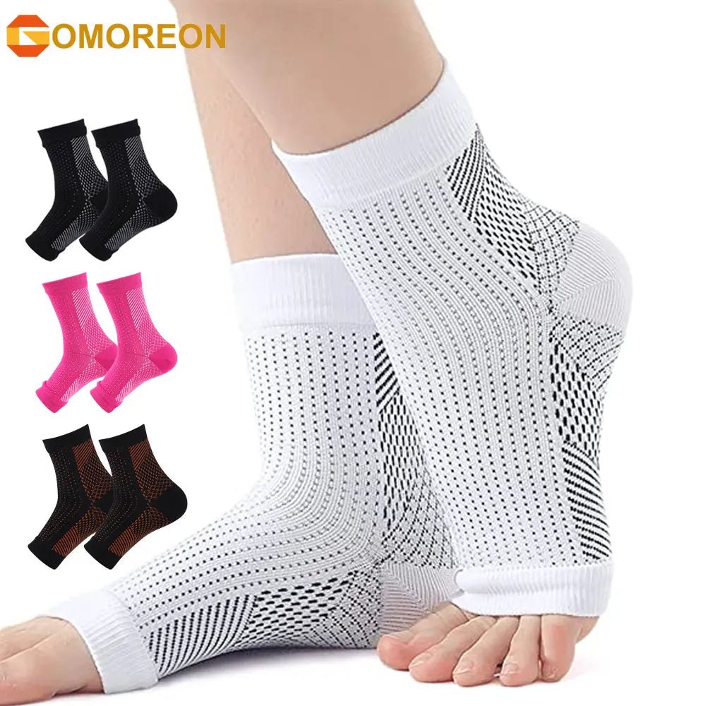 1Pair Neuropathy Socks for Men Women, Soothe Compression Socks for Neuropathy Pain,Ankle Brace Plantar Fasciitis Swelling Relief - Apex Therapy