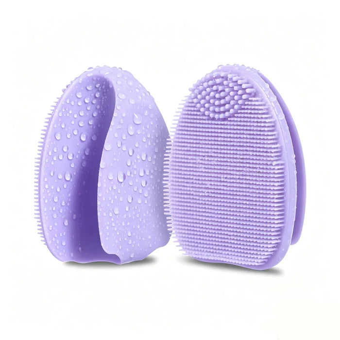 2-Pack Silicone Exfoliating Facial Brushes – Gentle Cleansing Duo - Apex Therapy