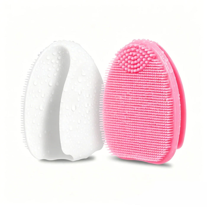 2-Pack Silicone Exfoliating Facial Brushes – Gentle Cleansing Duo - Apex Therapy