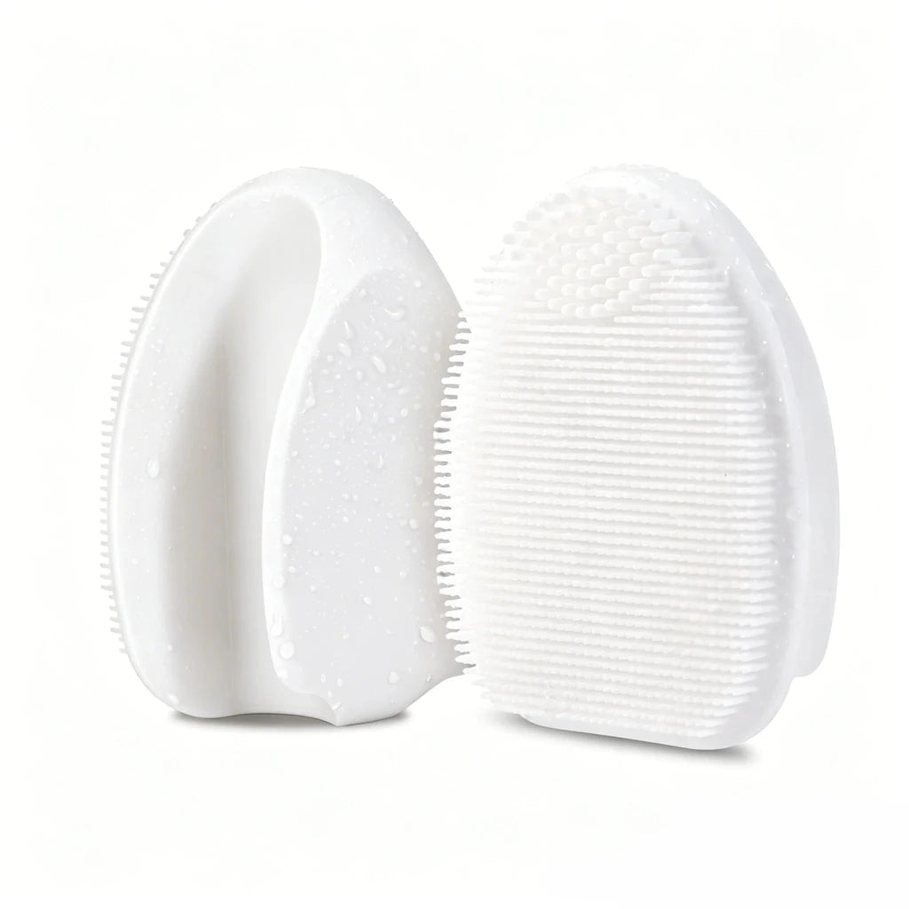 2-Pack Silicone Exfoliating Facial Brushes – Gentle Cleansing Duo - Apex Therapy