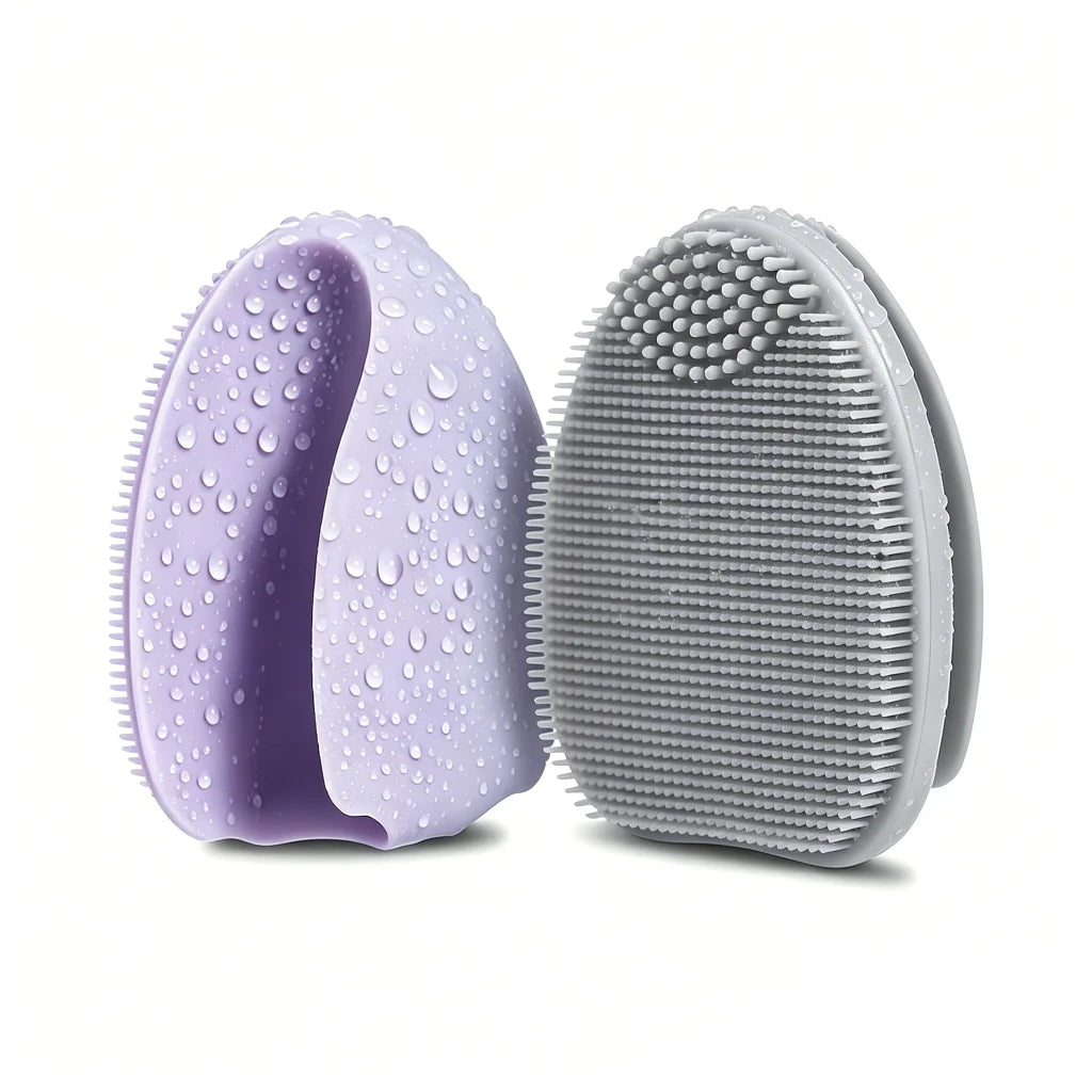 2-Pack Silicone Exfoliating Facial Brushes – Gentle Cleansing Duo - Apex Therapy