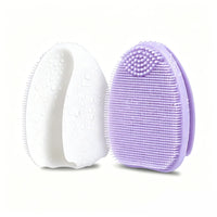 2-Pack Silicone Exfoliating Facial Brushes – Gentle Cleansing Duo - Apex Therapy
