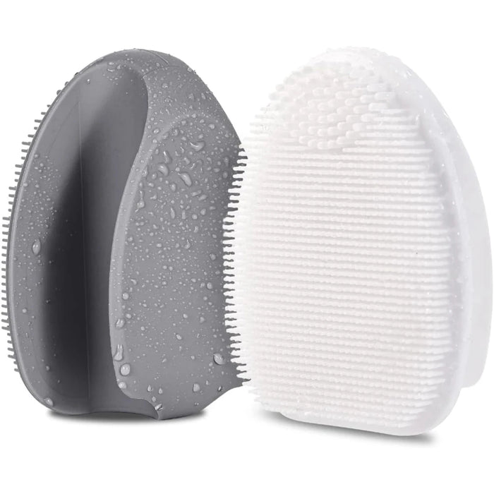 2-Pack Silicone Exfoliating Facial Brushes – Gentle Cleansing Duo - Apex Therapy