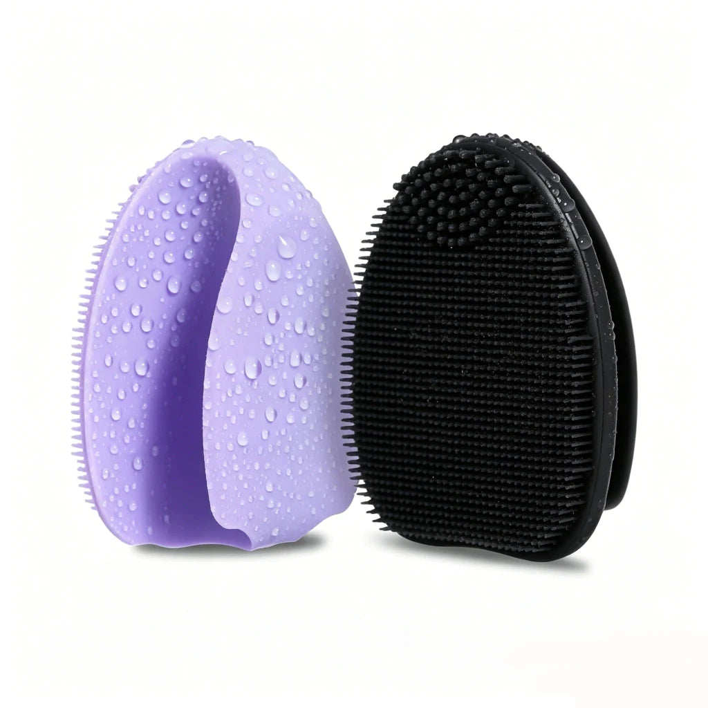 2-Pack Silicone Exfoliating Facial Brushes – Gentle Cleansing Duo - Apex Therapy