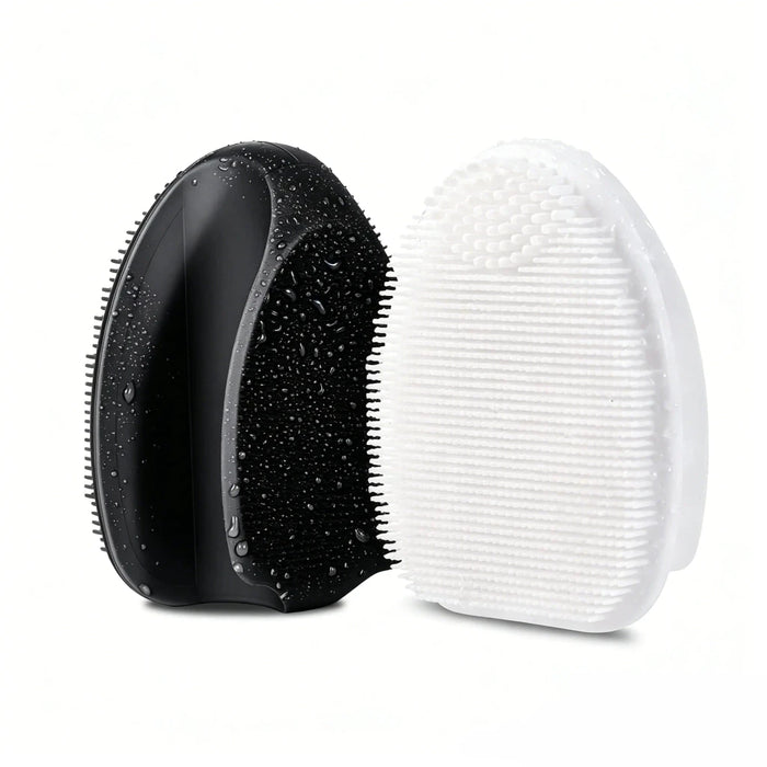 2-Pack Silicone Exfoliating Facial Brushes – Gentle Cleansing Duo - Apex Therapy