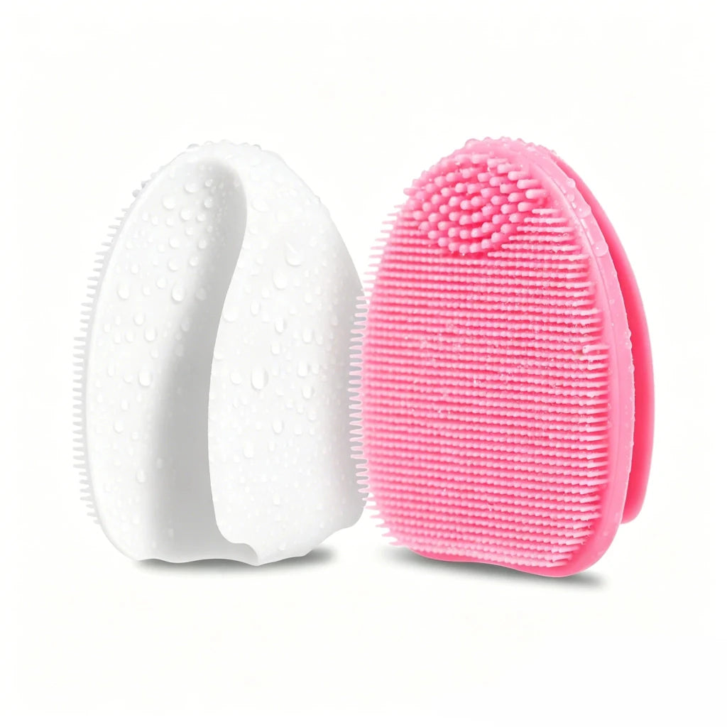 2-Pack Silicone Exfoliating Facial Brushes – Gentle Cleansing Duo - Apex Therapy