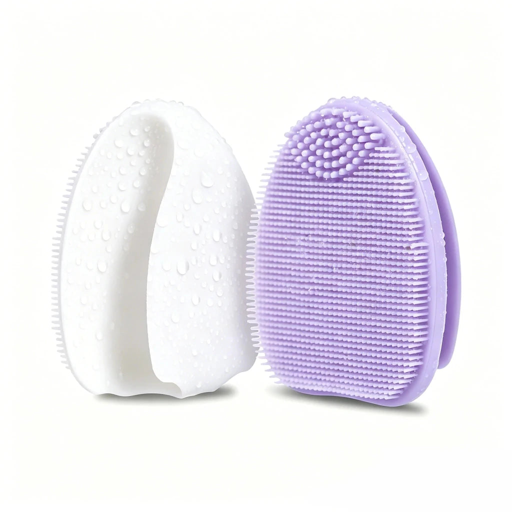 2-Pack Silicone Exfoliating Facial Brushes – Gentle Cleansing Duo - Apex Therapy