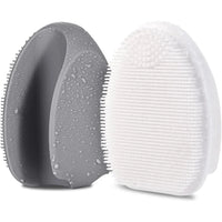 2-Pack Silicone Exfoliating Facial Brushes – Gentle Cleansing Duo - Apex Therapy