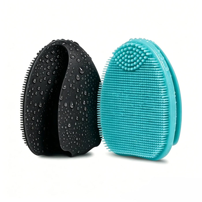 2-Pack Silicone Exfoliating Facial Brushes – Gentle Cleansing Duo - Apex Therapy