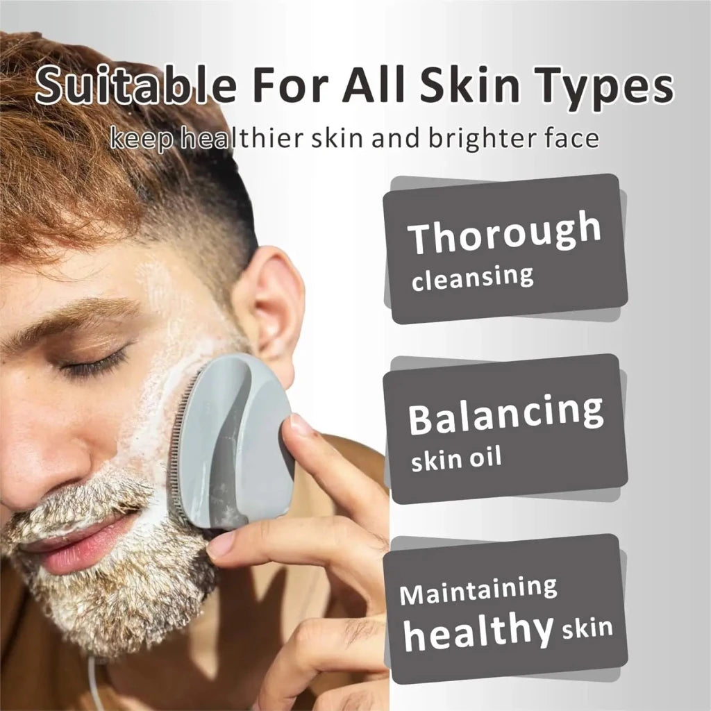 2-Pack Silicone Exfoliating Facial Brushes – Gentle Cleansing Duo - Apex Therapy