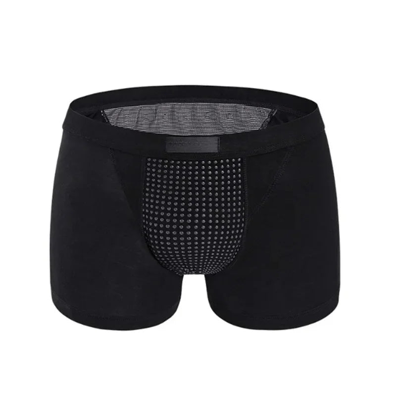 2026 Upgraded Men's Magnetic Therapy Boxer Briefs 22 Grade Magnets Acupoint Aligned Health Underwear L 6XL Blood Flow Support - Apex Therapy