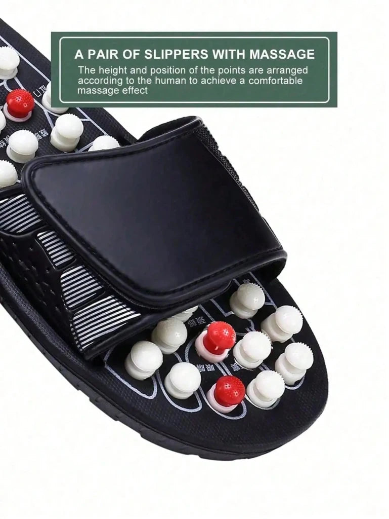 2026Acupoint Massage Slippers Sandal For Men Feet Chinese Acupressure Therapy Medical Rotating Foot Massager Shoes Unisex - Apex Therapy
