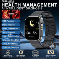 2026Hot AI-GPT Diagosis ECG Health SmartWatch Blood Pressure Lipid Uric Acid 650nm Dual-Probelaser Heart Analysis Smart bracelet - Apex Therapy