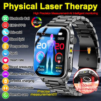 2026Hot AI-GPT Diagosis ECG Health SmartWatch Blood Pressure Lipid Uric Acid 650nm Dual-Probelaser Heart Analysis Smart bracelet - Apex Therapy