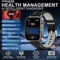 2026Hot AI-GPT Diagosis ECG Health SmartWatch Blood Pressure Lipid Uric Acid 650nm Dual-Probelaser Heart Analysis Smart bracelet - Apex Therapy